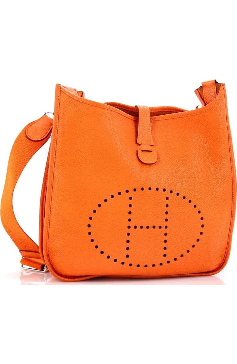 Pre-Owned Hermes Evelyne Bag Gen III Clemence PM, Alternate, color, Orange H