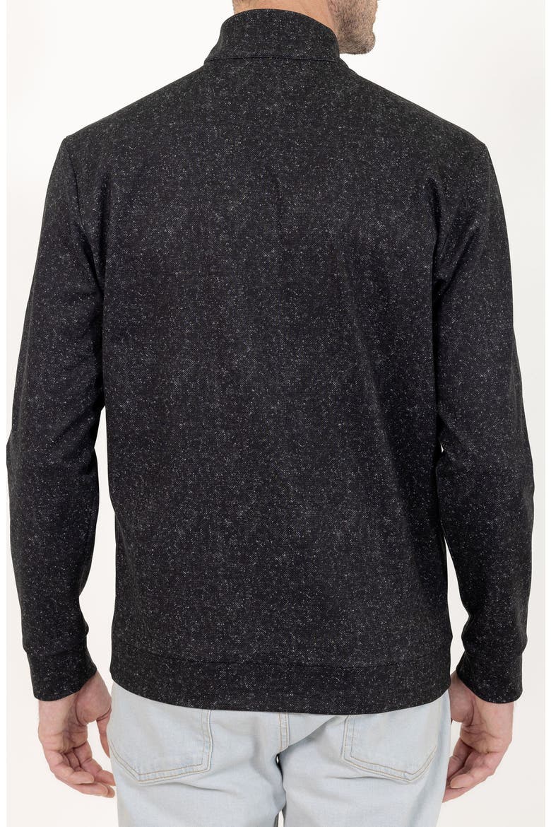 Casual Quarter Zip Pullover Sweater, Alternate, color, BLACK