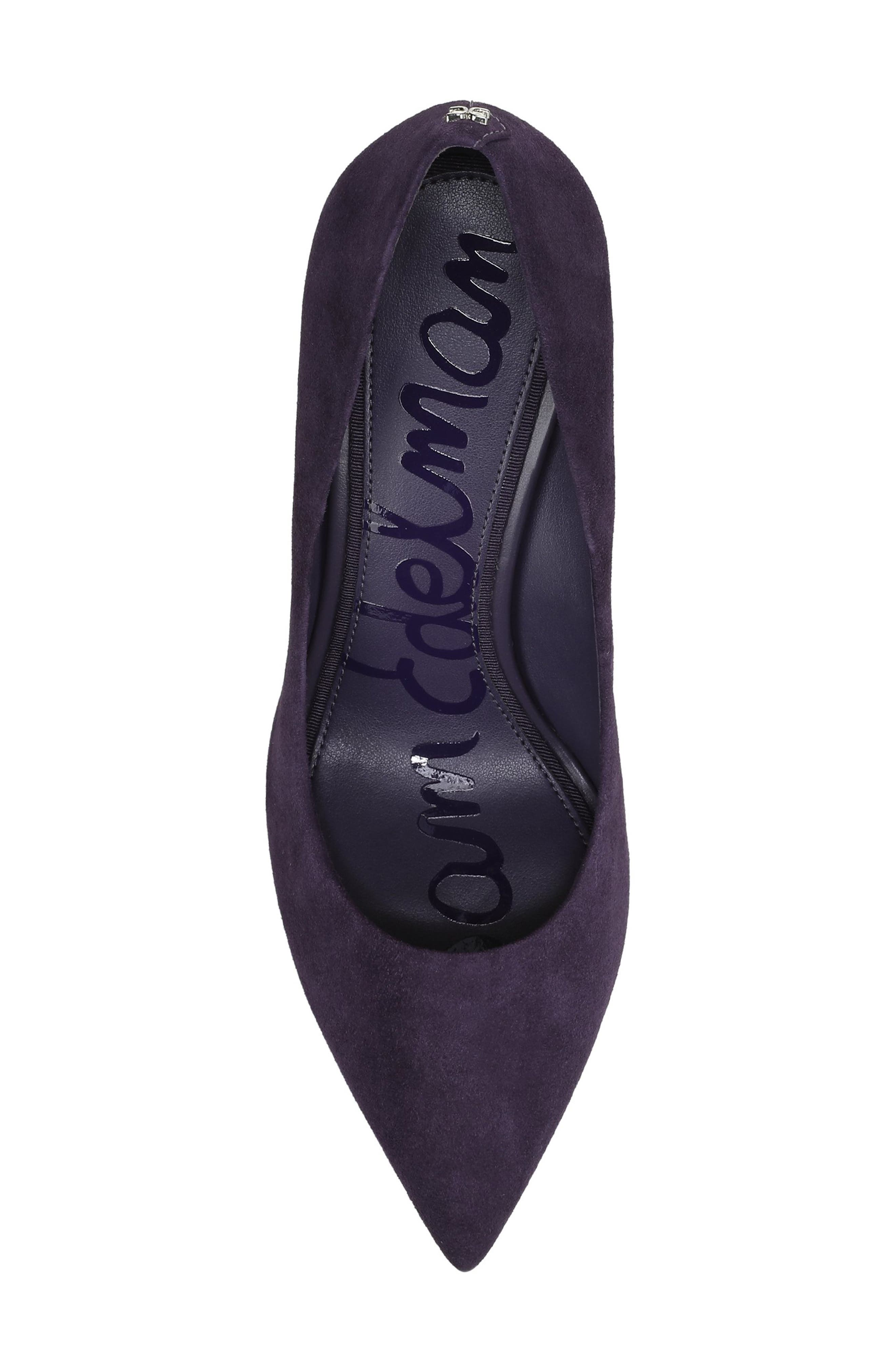Sam Edelman Hazel Pointed Toe Pump, Alternate, color, Deep Violet