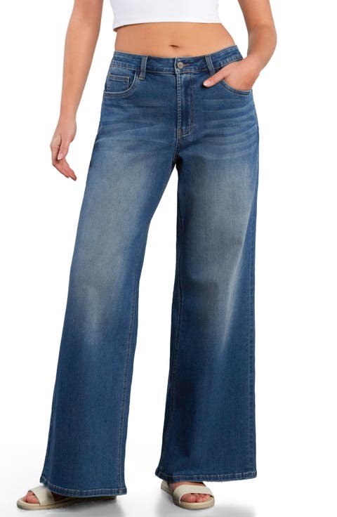 Myra Mid Rise Wide Leg Jeans