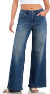 HINT OF BLU Myra Mid Rise Wide Leg Jeans