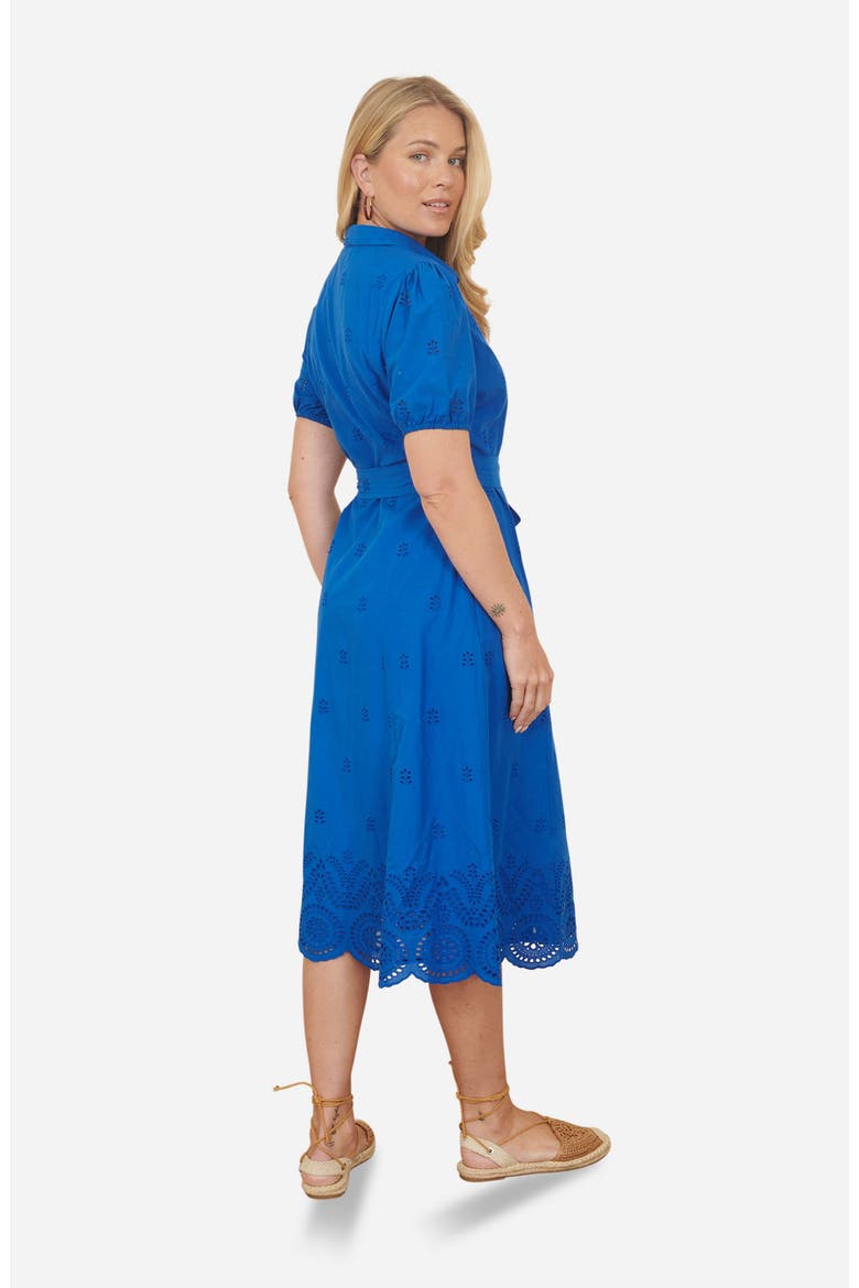 Cotton Shirt Midi Dress, Alternate, color, Blue
