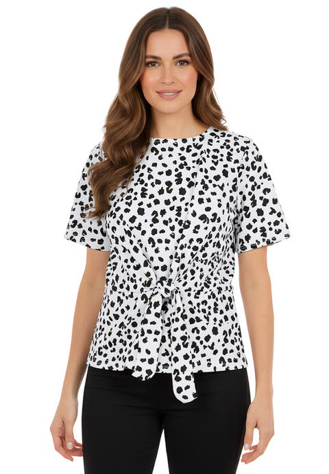 Stretch Crepe Tie Waist Top (Plus)