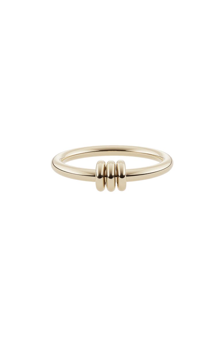 Sirius Mixed Metal Linked Ring, Main, color, YELLOW GOLD