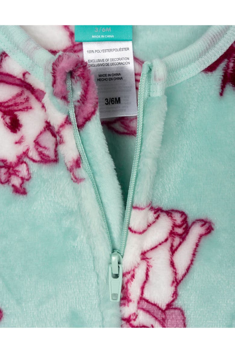 Fleece Footed Sleep N Play (baby), Alternate, color, Mint Green Marie