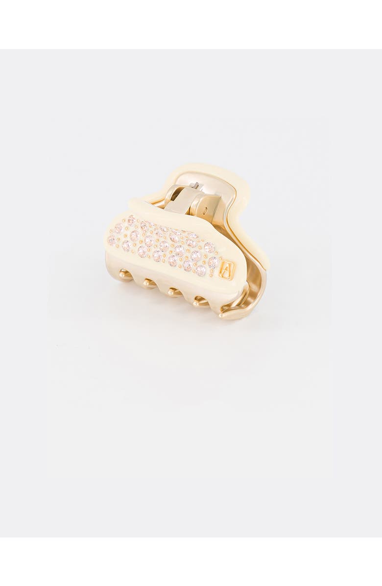 Alexandre de Paris Vendome Small Crystal Hair Claw Clip, Alternate, color, Ivory