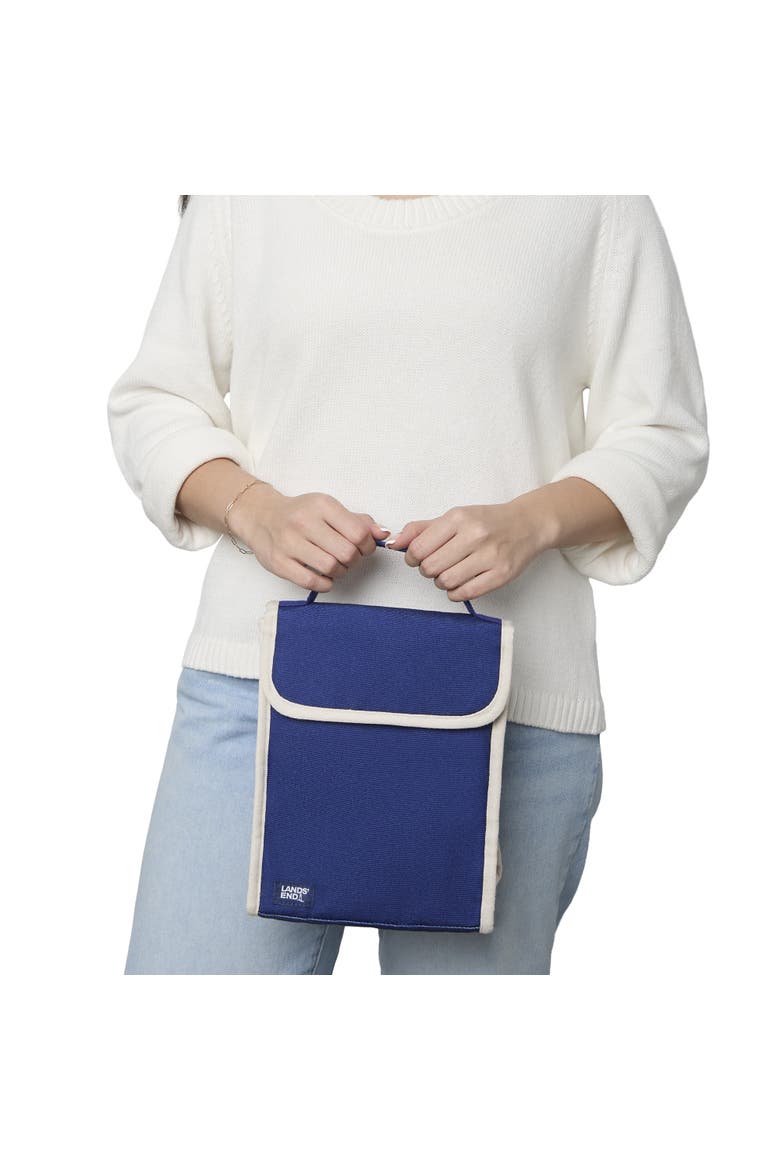 Small Cooler Bag Polyester Canvas, Soft Cooler Lunch Box for Women and Men, Alternate, color, Navy