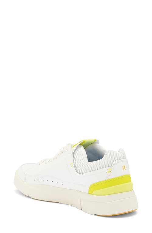 On The Roger Centre Court Sneakers In White/limelight