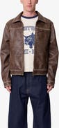 mnml Washed Faux Leather Jacket