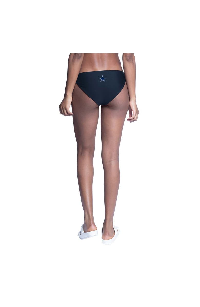 G-III 4HER BY CARL BANKS Women's G-III 4Her by Carl Banks  Navy/White Dallas Cowboys Brief Game Bikini Bottom, Alternate, color, Navy