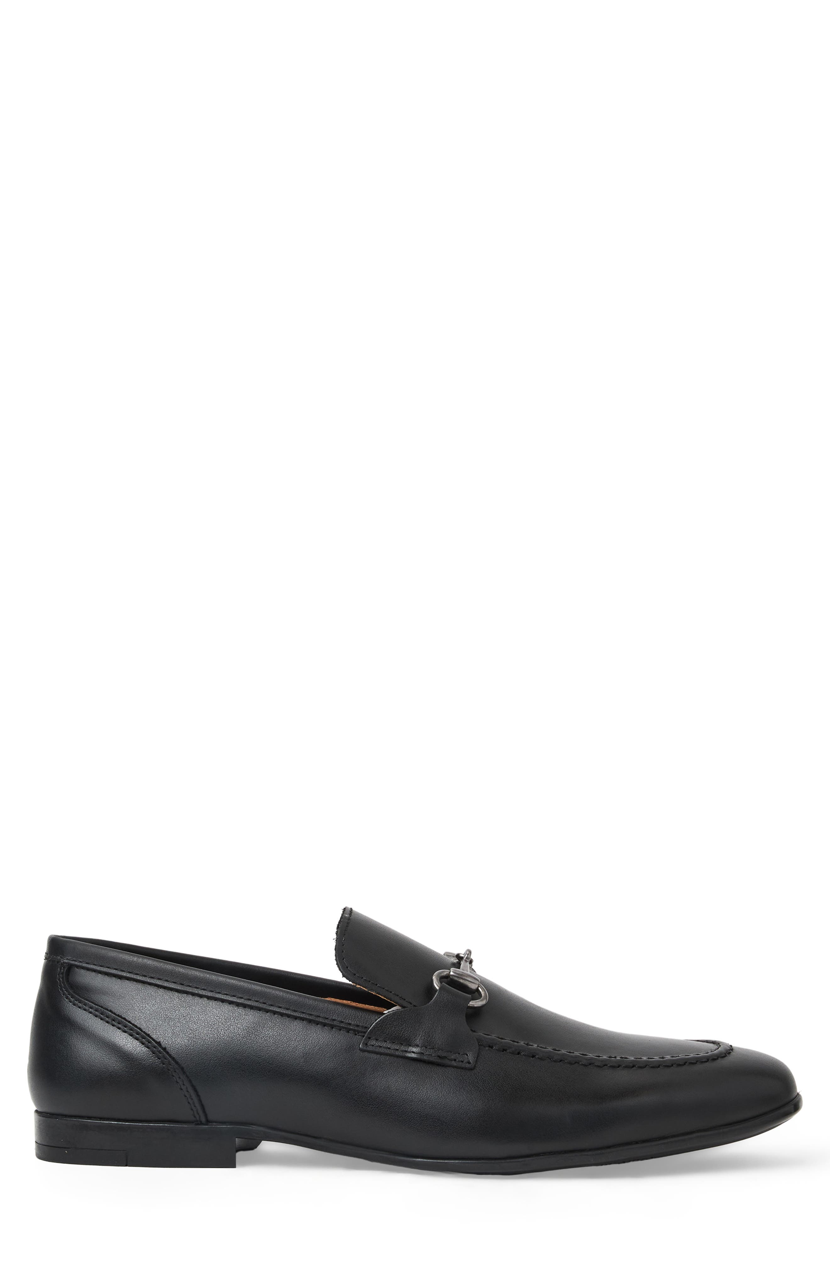 Bruno Magli Ferraro Bit Loafer, Alternate, color, Black/ Silver