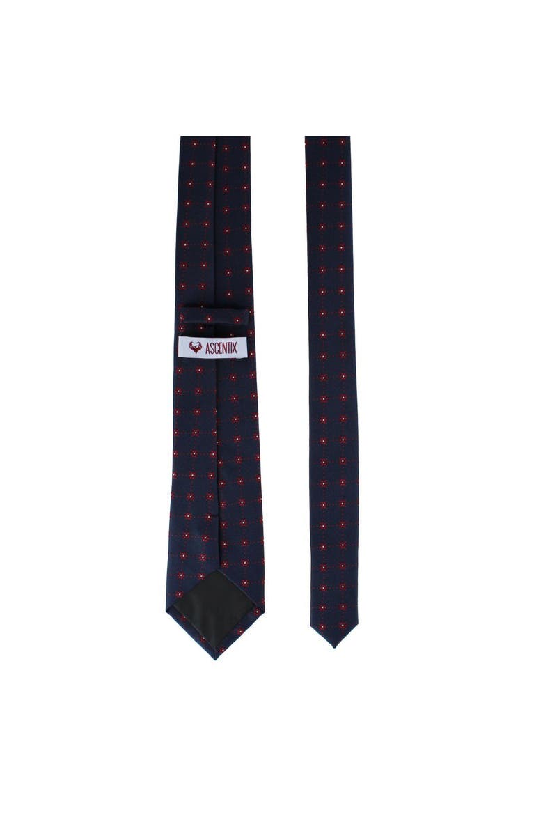 Flower Diamonds Necktie, Alternate, color, Navy