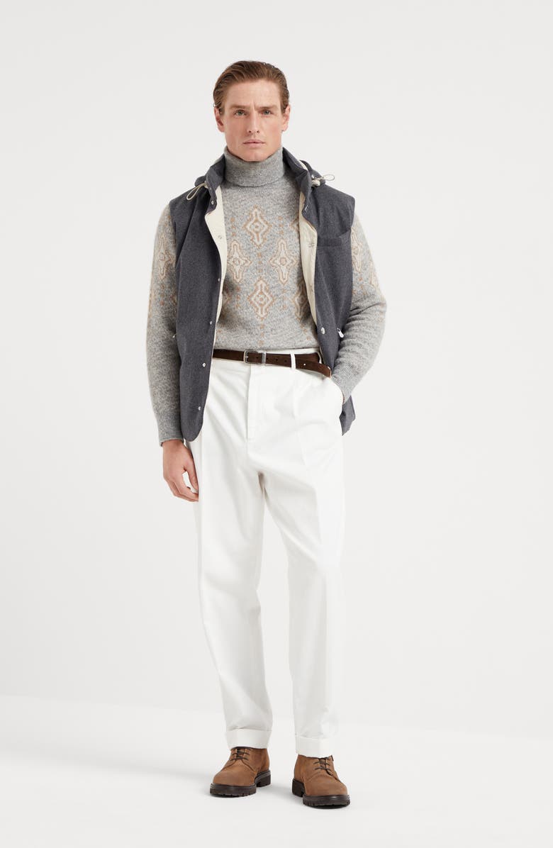 Brunello Cucinelli Flannel down vest, Alternate, color, 