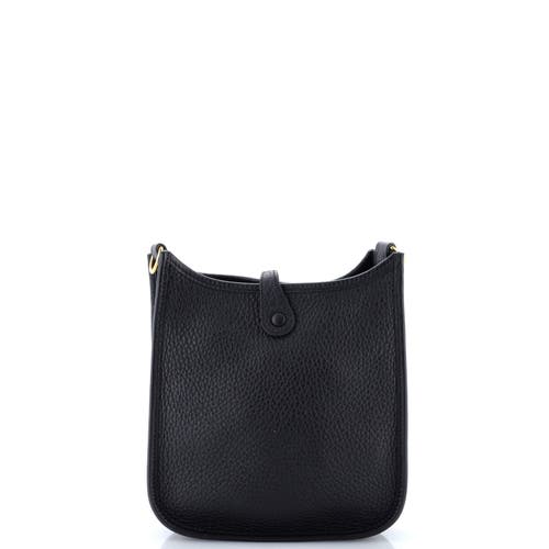 Pre-owned Hermes Hermes Evelyne Bag Gen Iii Clemence Tpm In Black