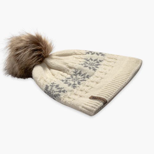 Turtle Fur Leira Wool Pom Beanie In Neutral