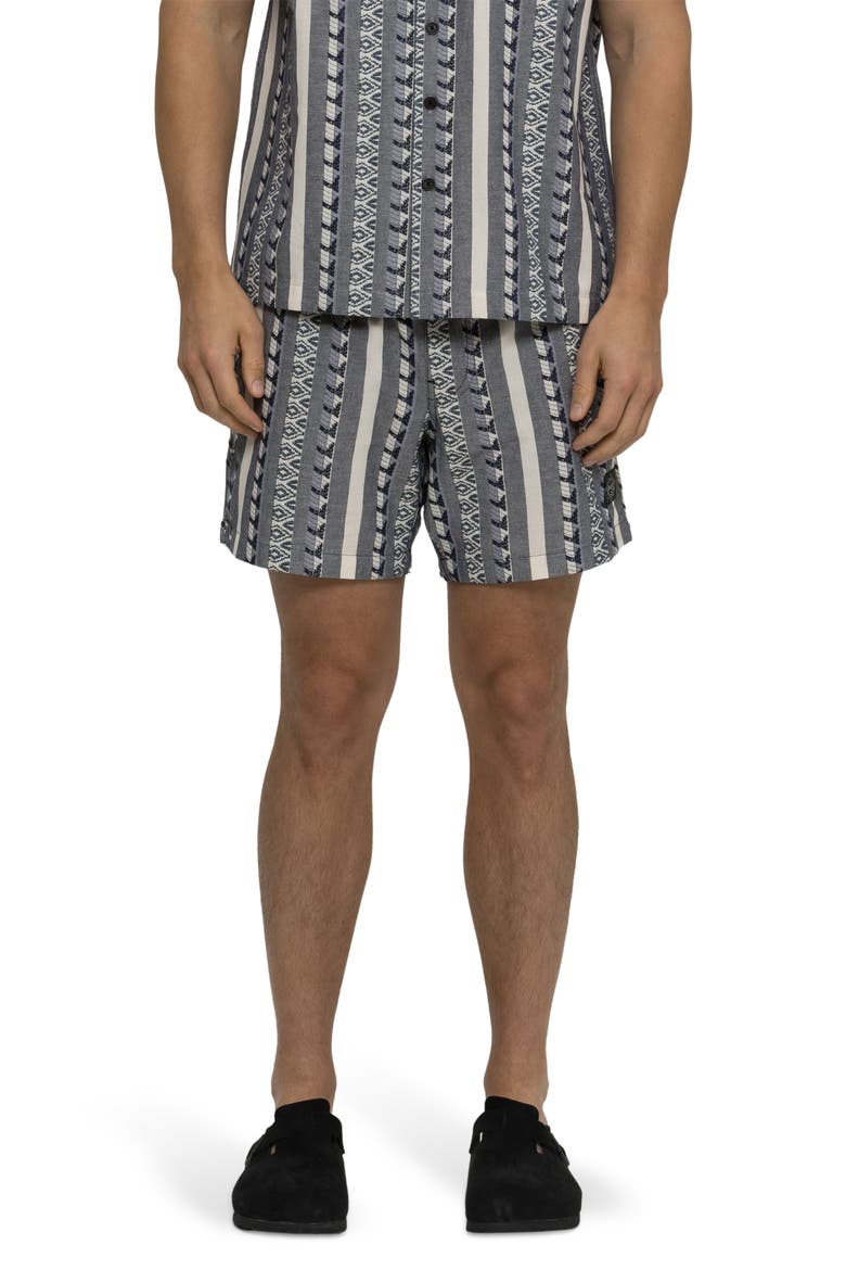 Dobby Fin Shorts, Main, color, BLACK