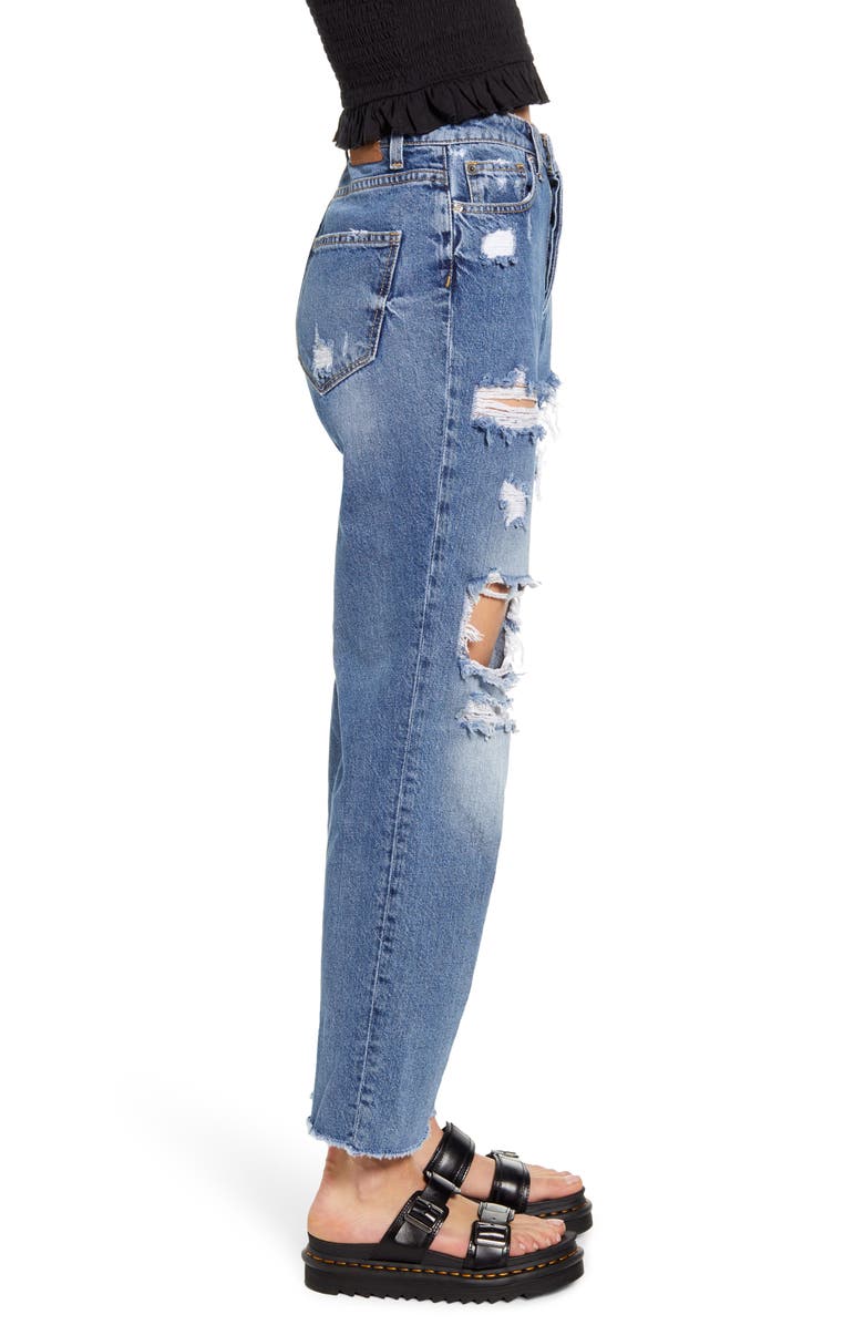 Only Roxy High Waist Straight Leg Jeans, Alternate, color, 