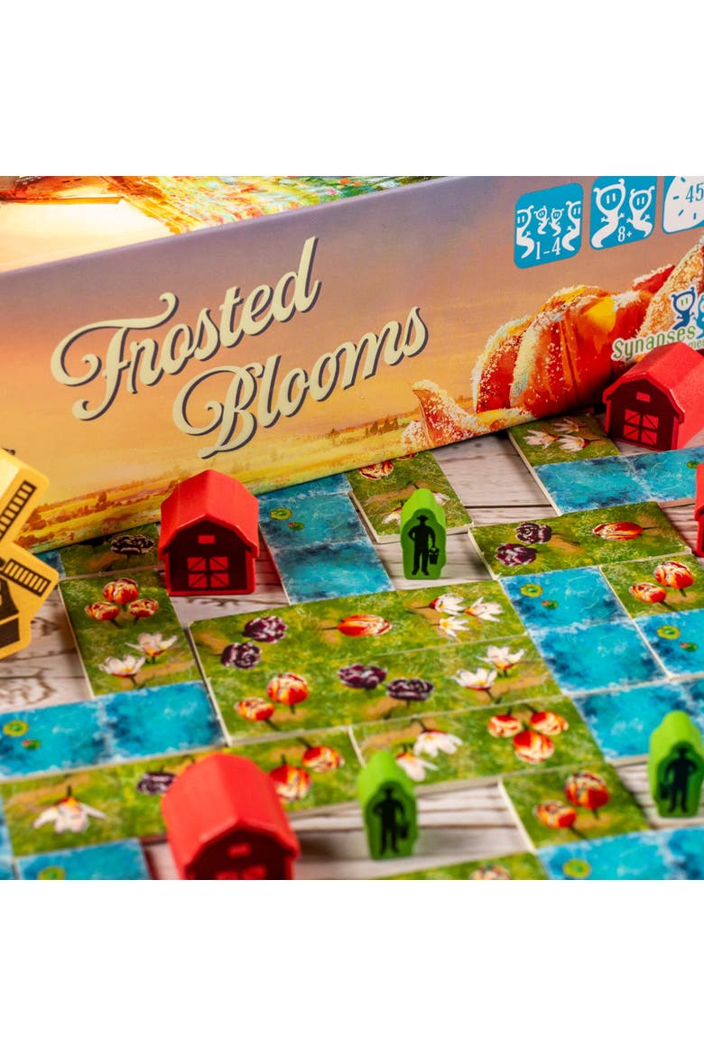 Frosted Blooms Tile Laying Board Game, Alternate, color, Multicolored