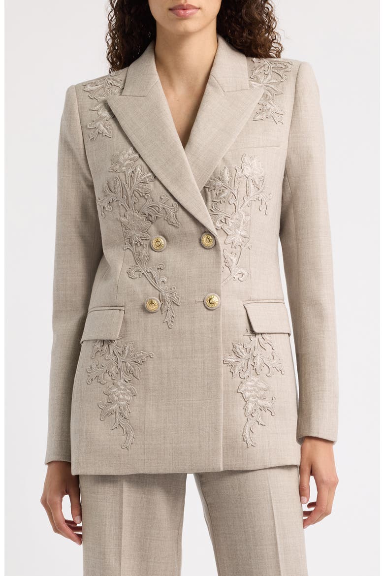 Violet Embroidered Wool Blazer, Main, color, OAT