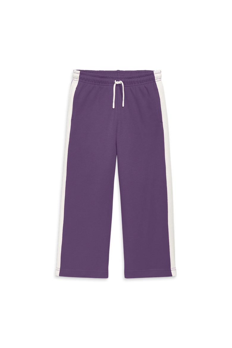 Kids Wide Leg Track Pant, Main, color, Vintage Grape