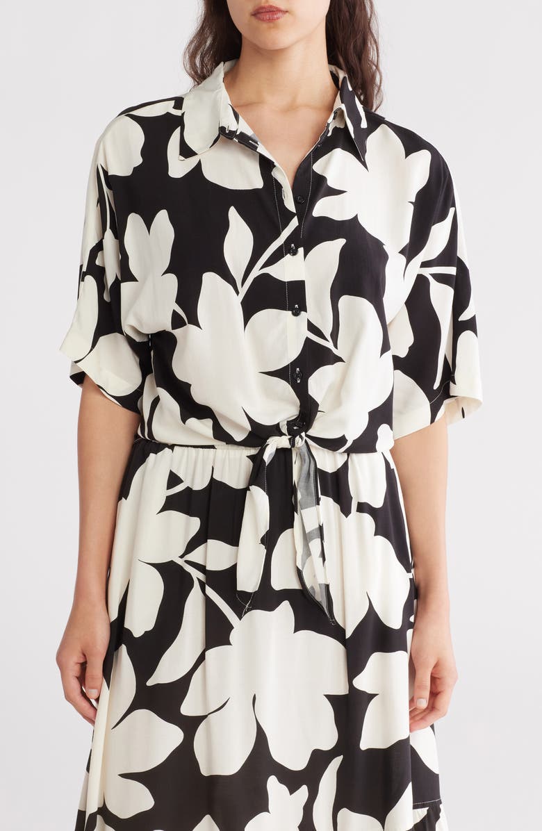 Ellen Tracy Dolman Sleeve Tie Hem Top, Main, color,