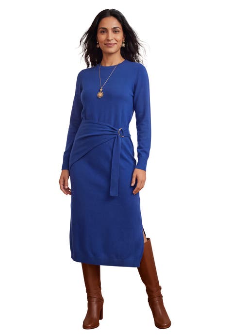 Sweater Wrap Midi Dress