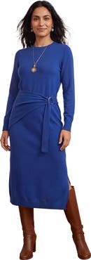 Jessica London Sweater Wrap Midi Dress (plus)