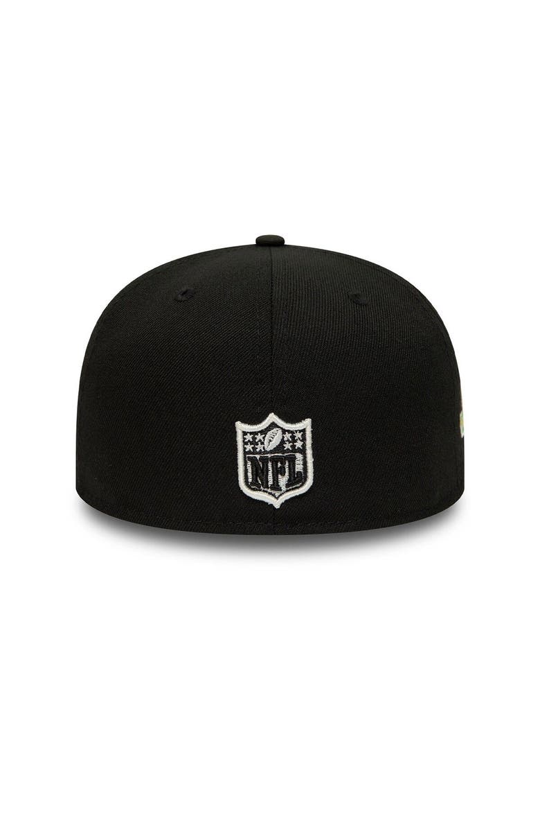 New Era Men's New Era Black Pittsburgh Steelers Super Bowl XL Citrus Pop 59FIFTY Fitted Hat, Alternate, color, Black