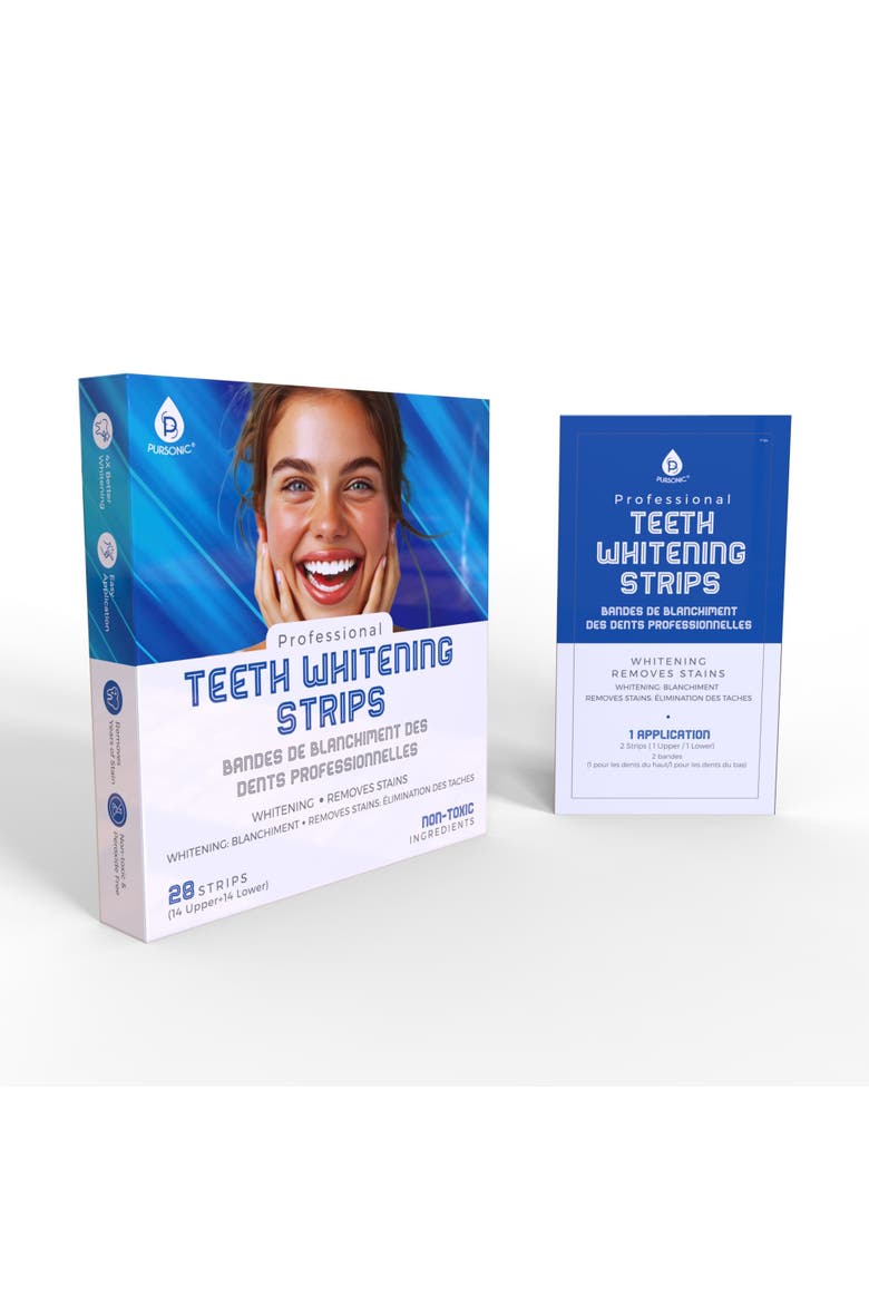 Professional Teeth Whitening Strips, Main, color, Blue