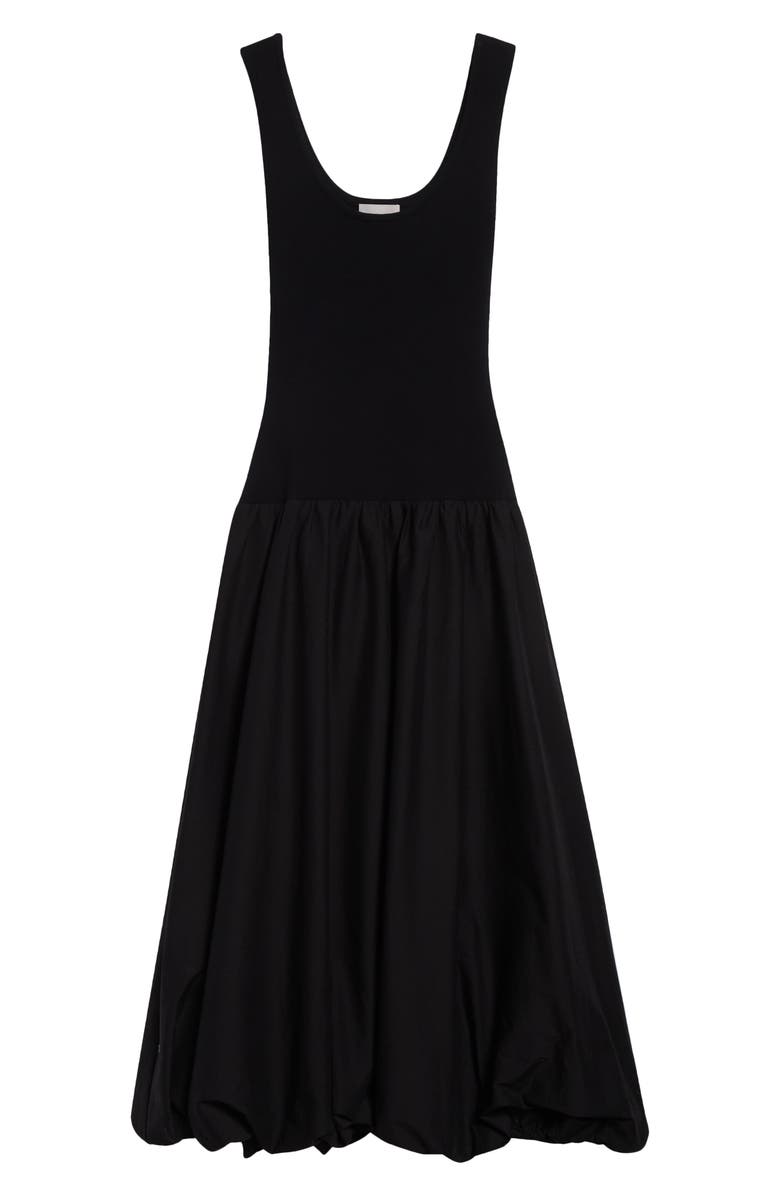 Cinq à Sept Nera Bubble Hem A-Line Dress, Alternate, color, Black