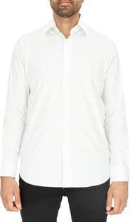 Scotch & Soda Dot Print Modern Fit Dress Shirt