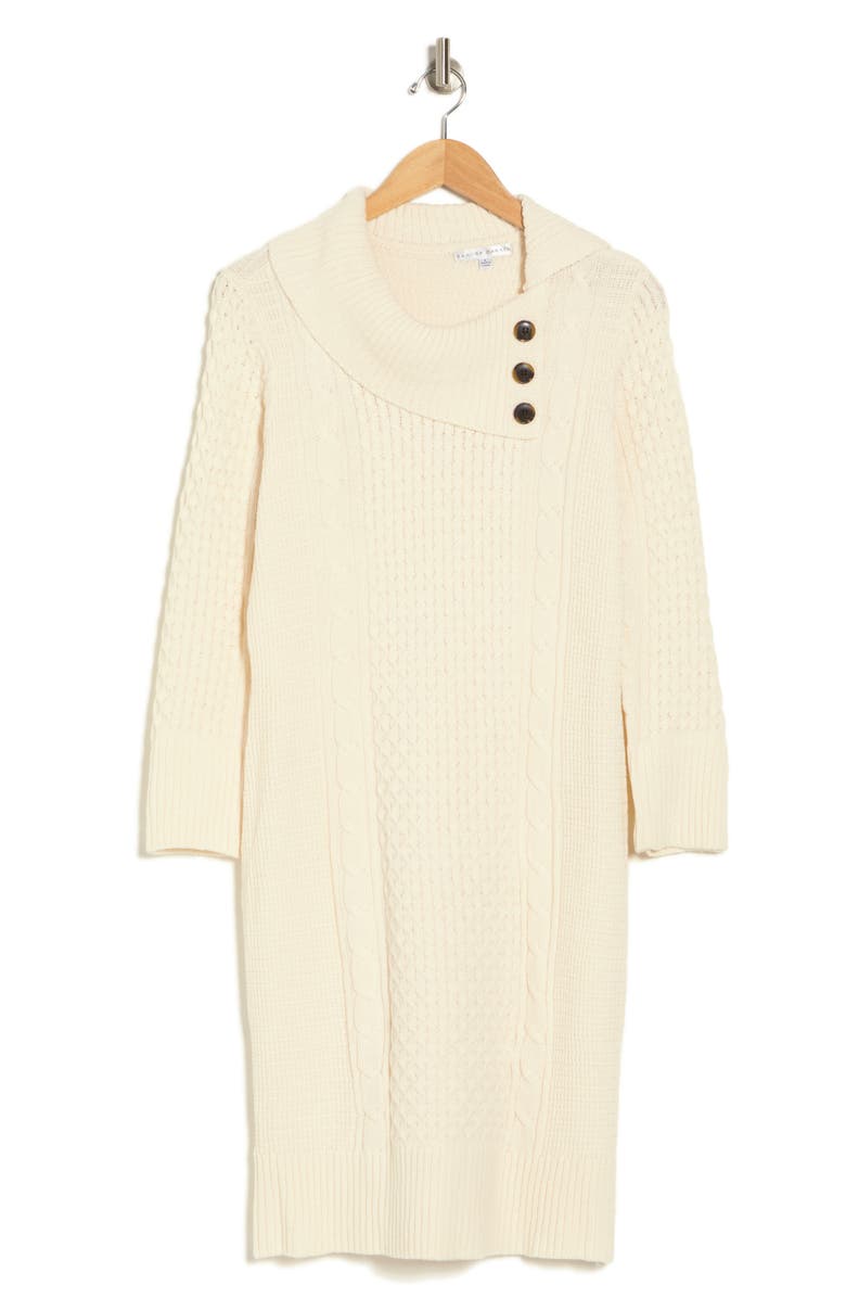 SANDRA DARREN Long Sleeve Sweater Dress, Alternate, color, 