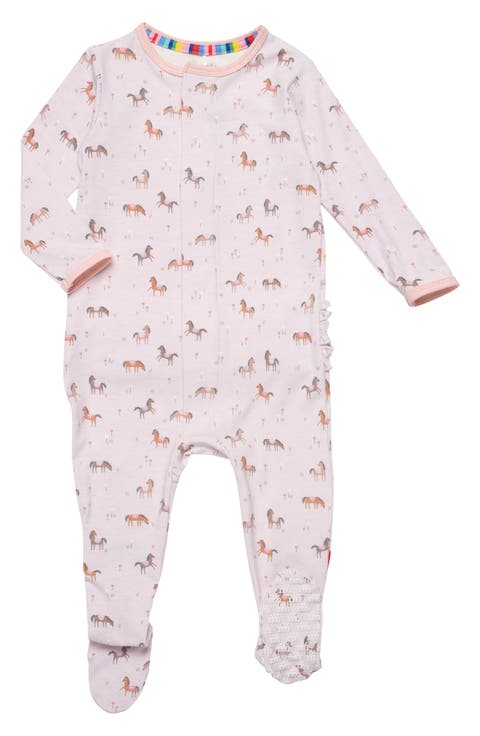 Purple Rein Right Foot Magnetic Footie (Baby)