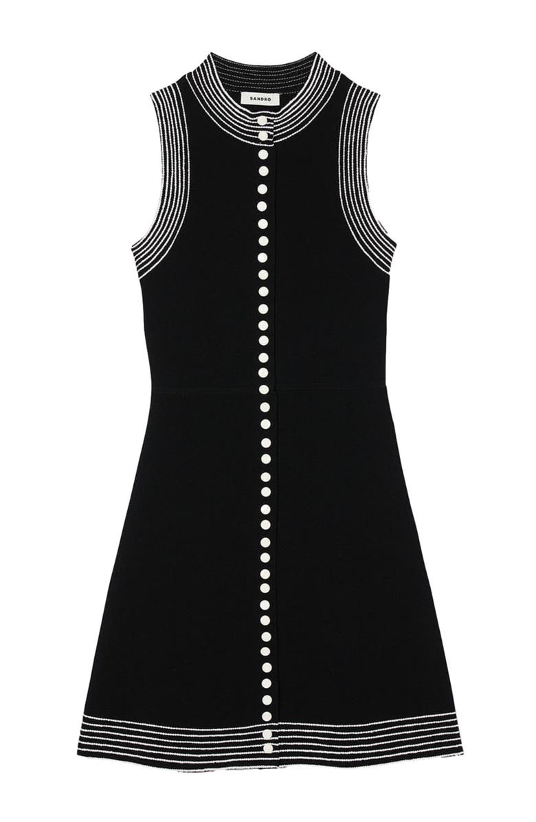 SANDRO Short button-up dress, Alternate, color,