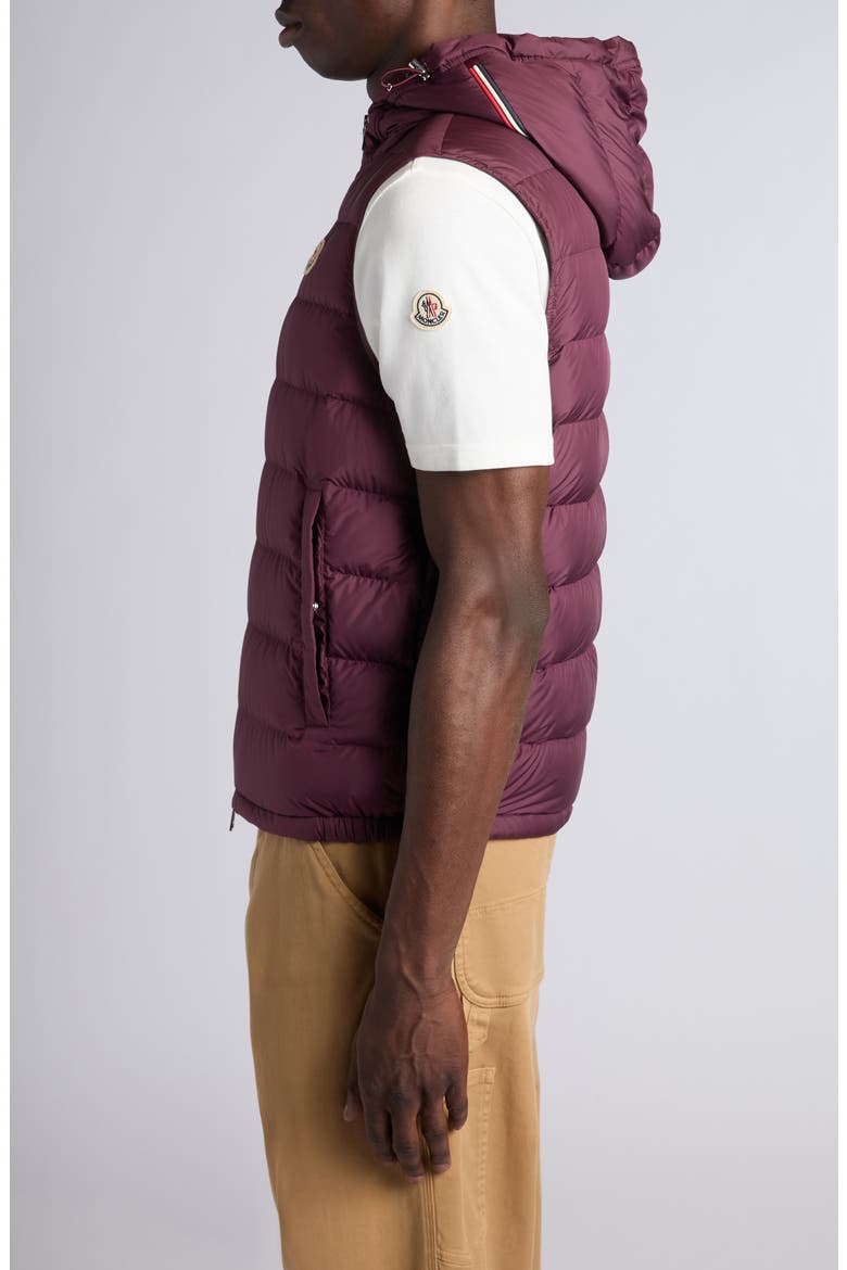 Marseillan Hooded Down Puffer Vest, Alternate, color, CATAWBA GRAPE