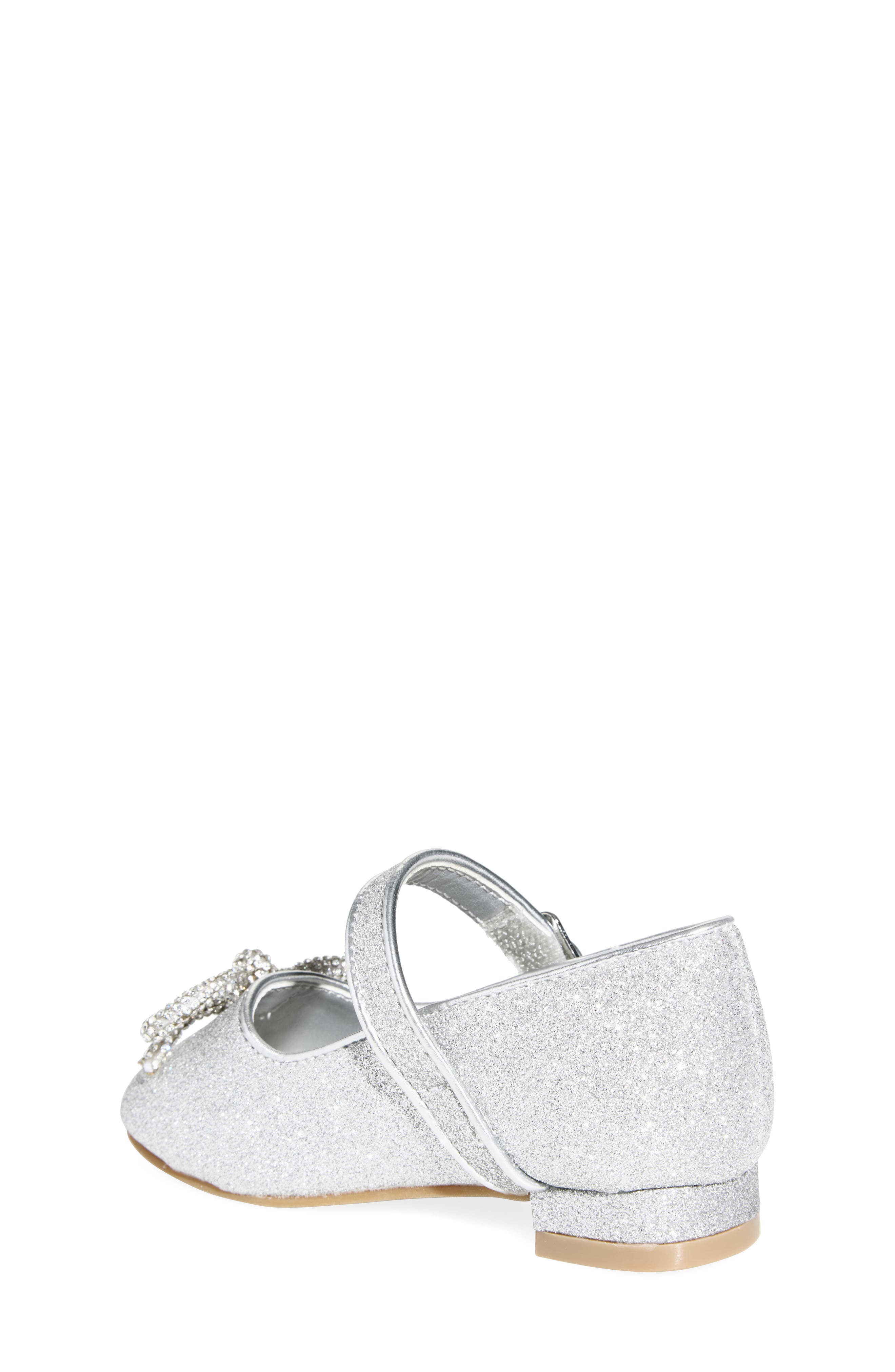 Kids' Lainee Mary Jane Flat, Alternate, color, SILVER GLITTER