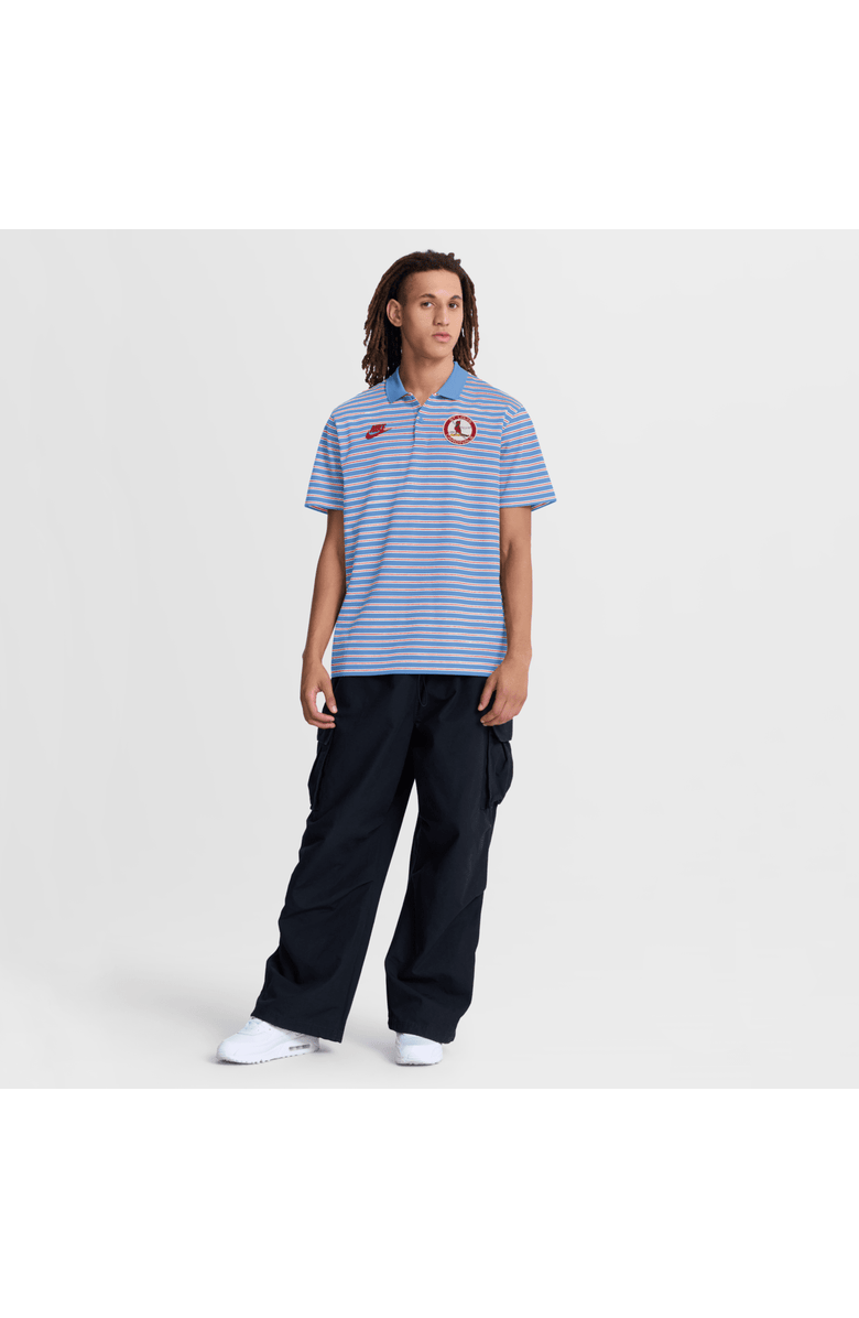 Nike Men's Nike Light Blue St. Louis Cardinals Cooperstown Collection Dri-FIT Victory Striped Polo, Alternate, color, Light Blue