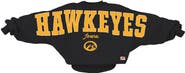 PRESSBOX Women's Pressbox Black Iowa Hawkeyes Flannigan Oversized Dolman Pullover Sweatshirt