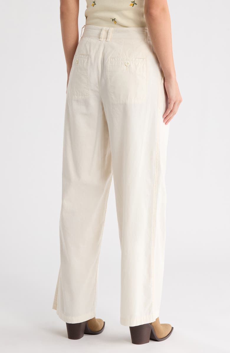 Lucky Brand Pleated Wide Leg Pants, Alternate, color, Tofu