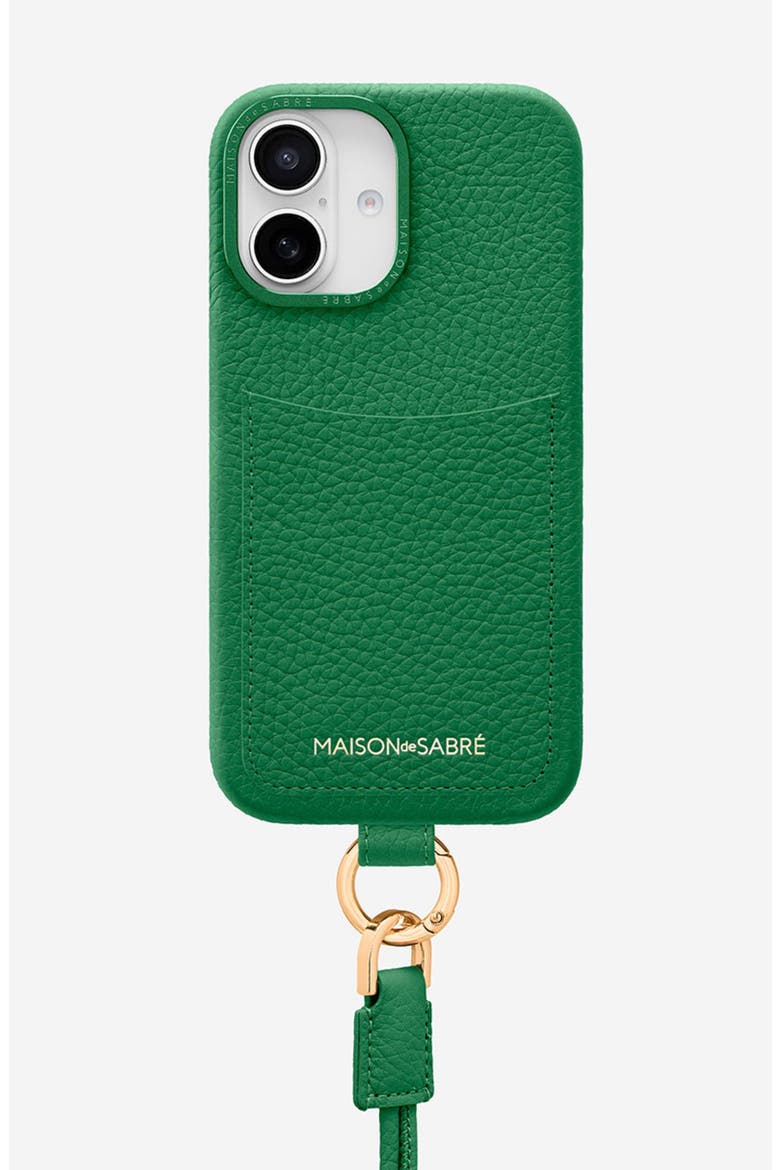 Sling Phone Case iPhone 16, Main, color, Emerald Green