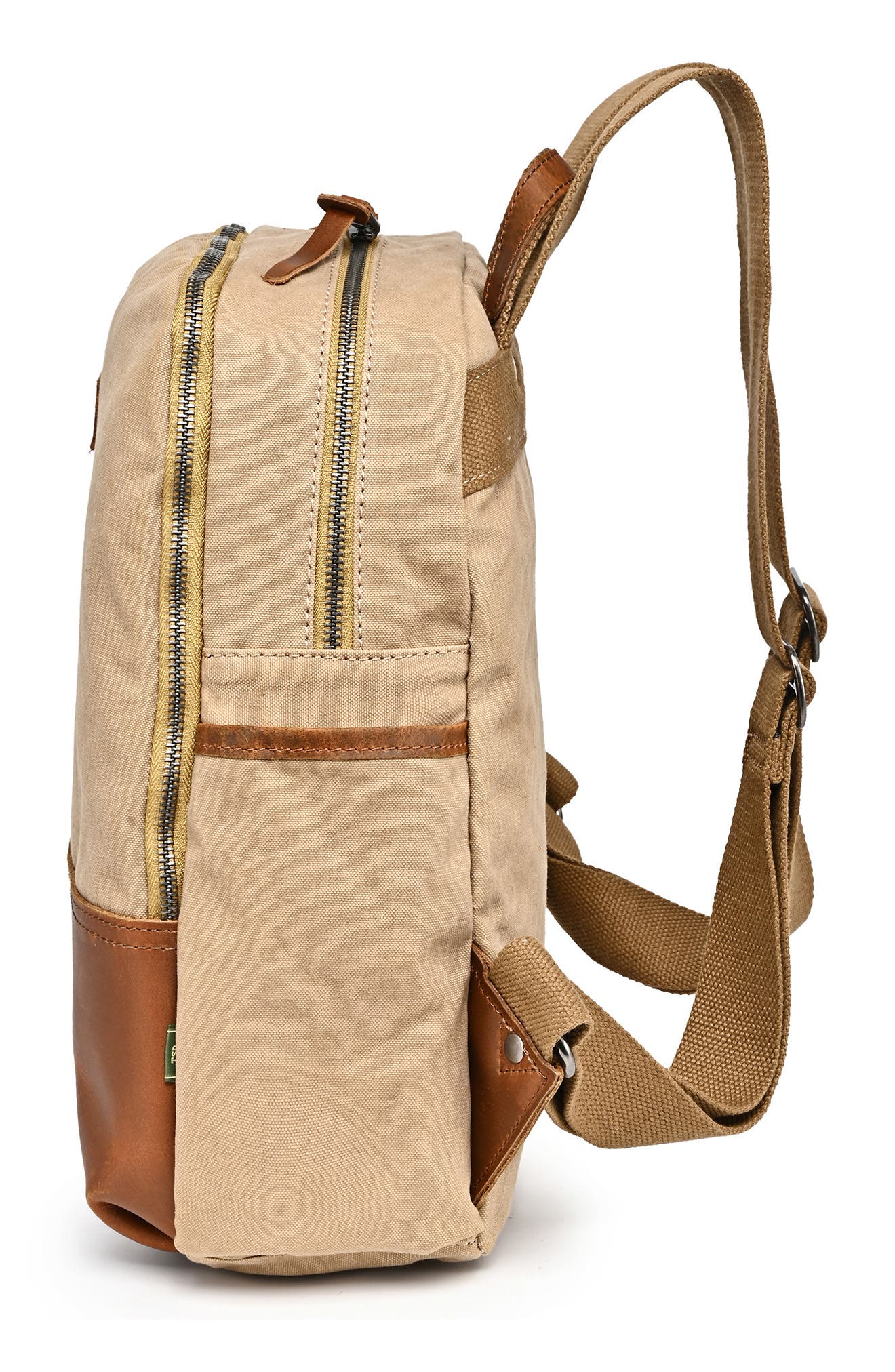 THE SAME DIRECTION Magnolia Hill Canvas Backpack, Alternate, color, Khaki