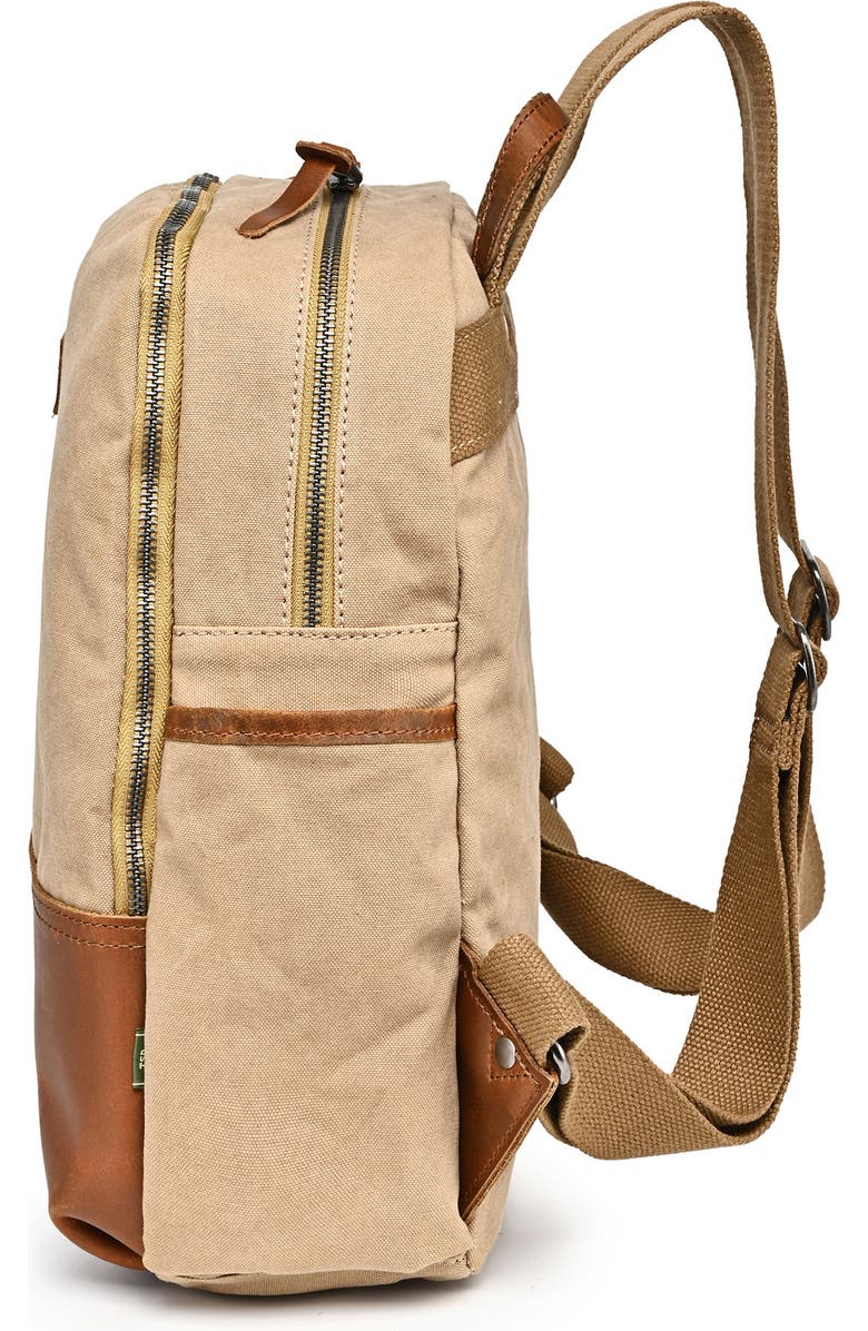 THE SAME DIRECTION Magnolia Hill Canvas Backpack, Alternate, color, Khaki