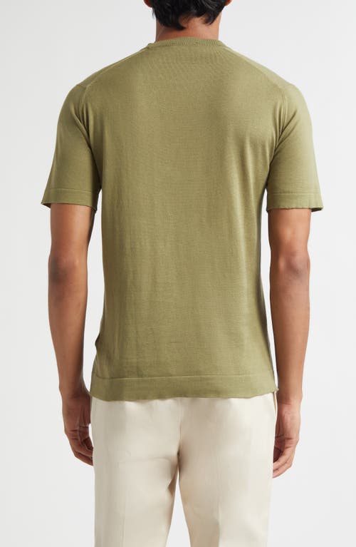 John Smedley Lorca Crewneck T-shirt In Green