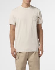PHILIPP PLEIN Round Neck T-Shirt Raw Edge Monogram Monogram Men