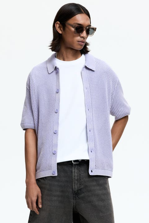 Relaxed Fit  Hole-knit Shirt