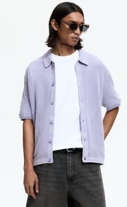 H&M Relaxed Fit Hole-knit Shirt
