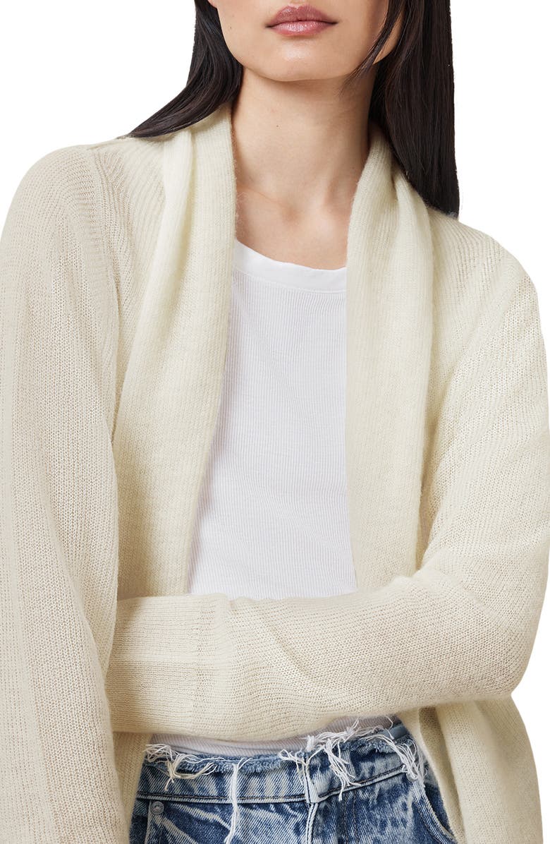 AllSaints Laina Cardigan, Alternate, color, Chalk White