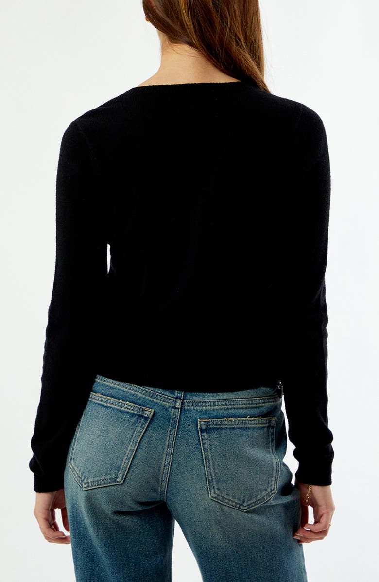 PacSun Marley Button Front Cardigan, Alternate, color, Black