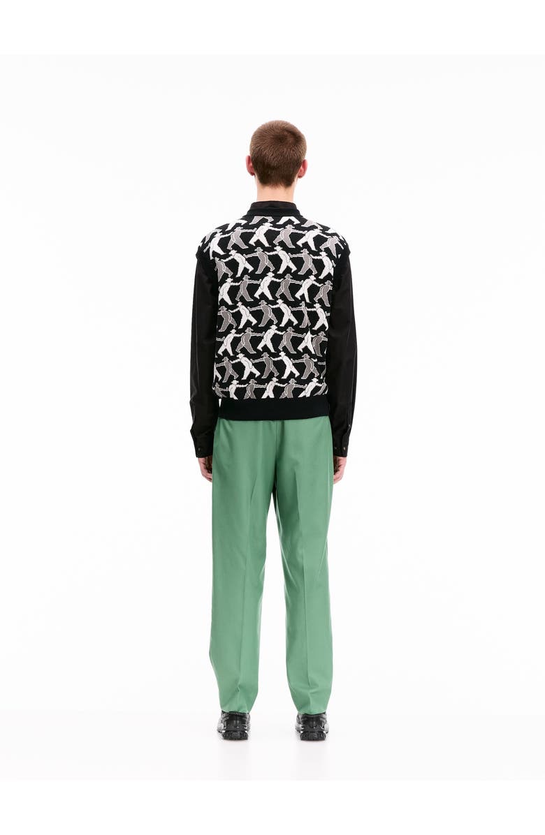 vowels Tag-A-Long Knitted Vest, Alternate, color, Black