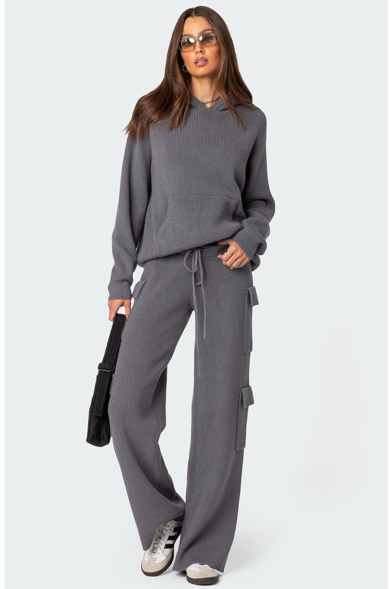 Wynter Drawstring Cargo Sweater Pants, Alternate, color, GRAY